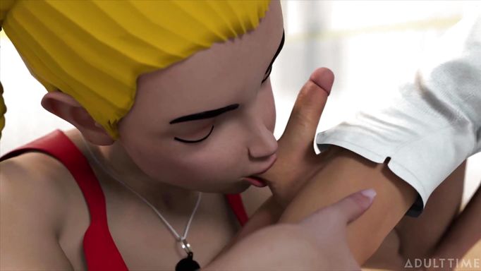 Giant Blonde Trainer Punishing Her Students