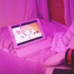 Kawaii girl masturbates after class watching lesbian hentai until squirts and pisses herself